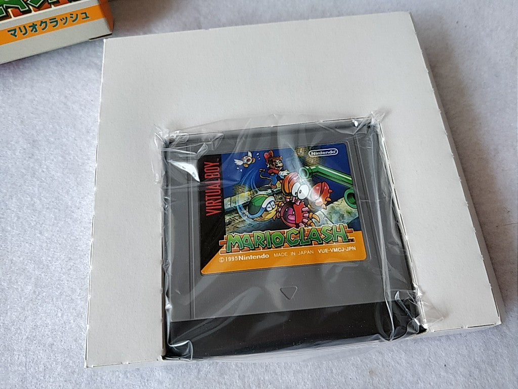MARIO CLASH Nintendo Virtual Boy/Cartridge, manual and Box/tested-c623--