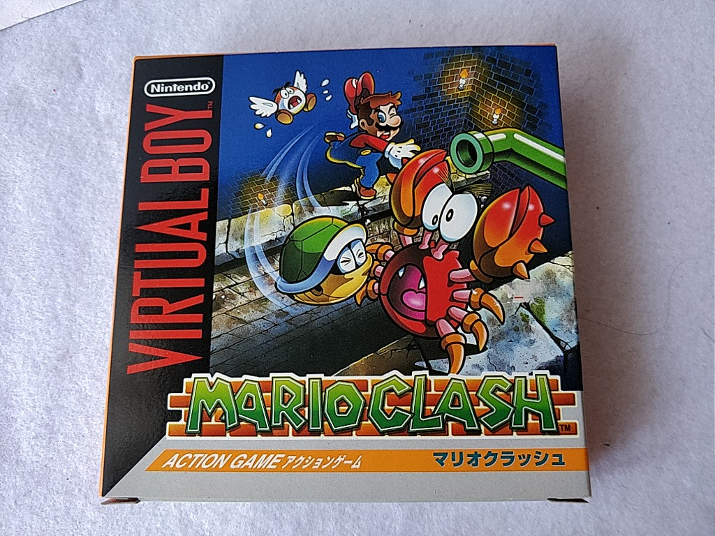 MARIO CLASH Nintendo Virtual Boy/Cartridge, manual and Box/tested-c623-- - Hakushin Retro Game shop