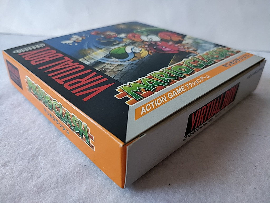 MARIO CLASH Nintendo Virtual Boy/Cartridge, manual and Box/tested-c623--