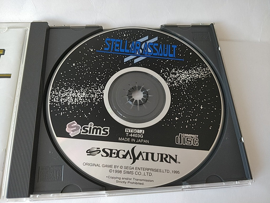 STELLAR ASSAULT SS (Shadow Squadron) SEGA Saturn,Manual,Reg Card 