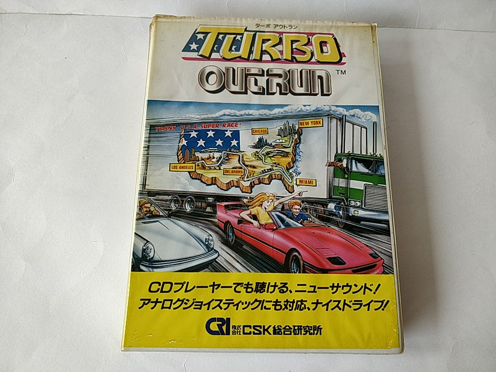 TURBO OUTRUN for FM TOWNS / MARTY Game,Manual Boxed set/Japan Ver.NTSC-J-c0904-