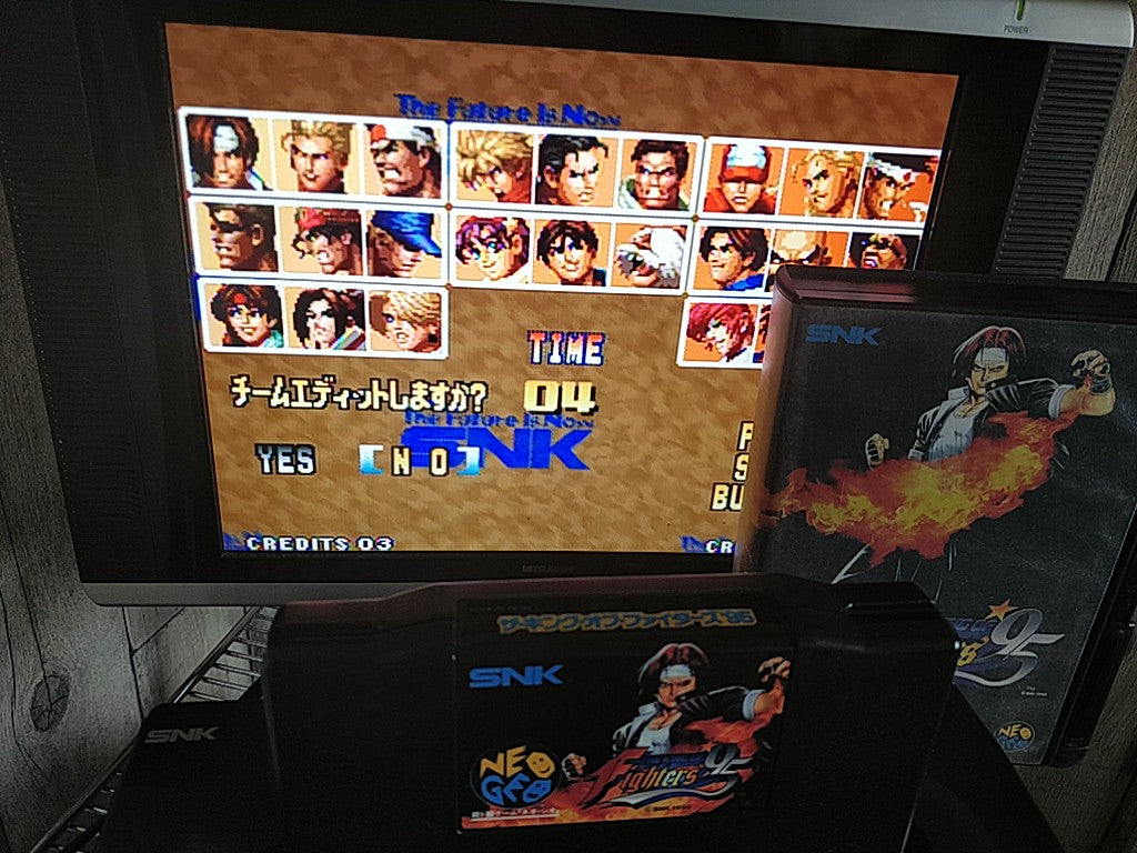 KOF 95 THE KING OF FIGHTERS 95 SNK NEO GEO AES Cartridge, Manual Box set-f0118-