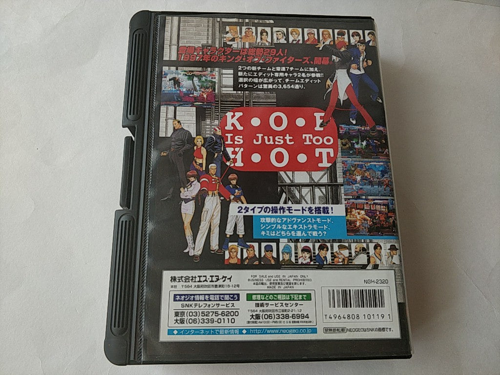 KOF97 THE KING OF FIGHTERS 97 SNK NEO GEO AES Cartridge, Manual