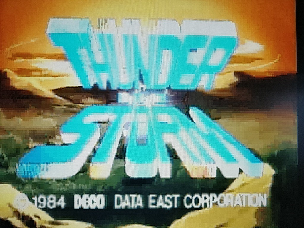 Thunder Storm & Road Blaster SEGA Saturn/Game Disk and Boxed tested-c0915- - Hakushin Retro Game shop