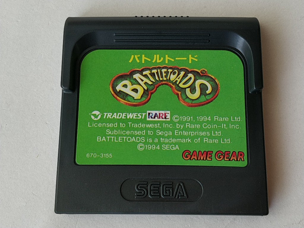 BATTLETOARDS SEGA GAME GEAR GG Cartridge,Manual,Boxed set tested-c0929-