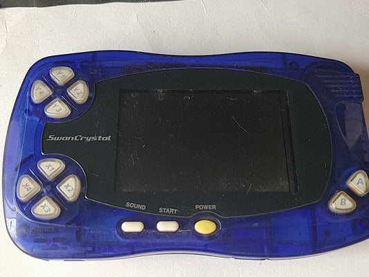 Wonder Swan Crystal Clear Blue BANDAI WSC Handheld Console tested-c1003-