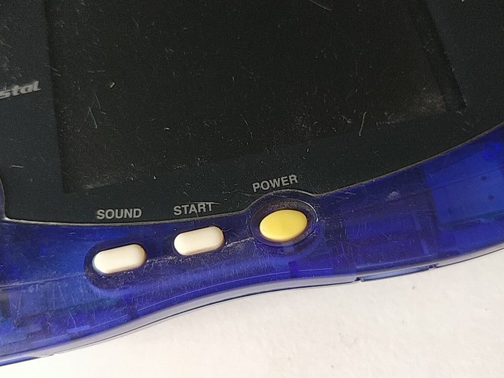 Wonder Swan Crystal Clear Blue BANDAI WSC Handheld Console tested-c1003- - Hakushin Retro Game shop