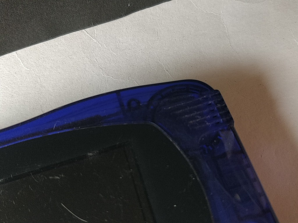 Wonder Swan Crystal Clear Blue BANDAI WSC Handheld Console tested-c1003- - Hakushin Retro Game shop