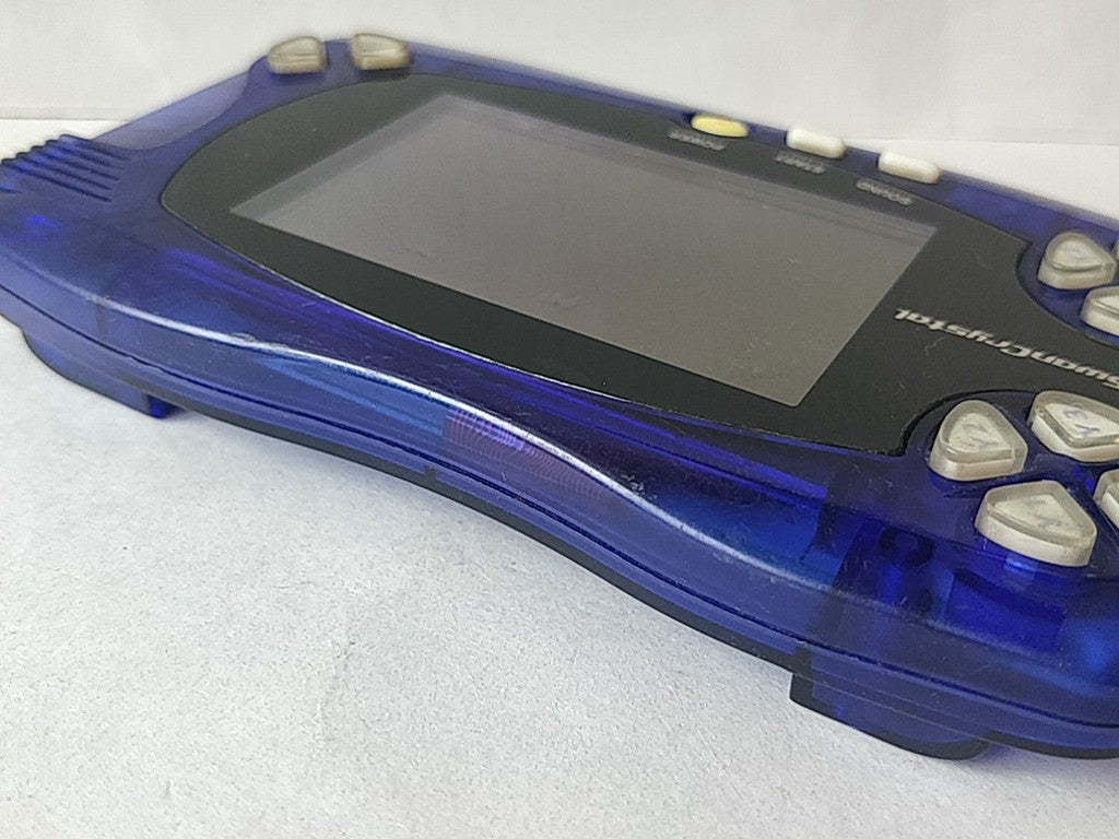 Wonder Swan Crystal Clear Blue BANDAI WSC Handheld Console tested-c1003-