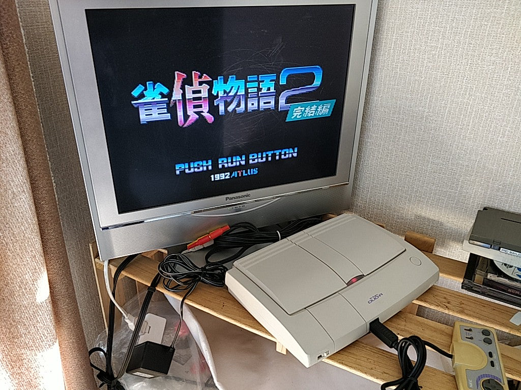 NEC PC Engine DUO-R Console(TurboDUO PI-TG10),Pad,PSU,AV Cable Games Boxed-c1013 - Hakushin Retro Game shop