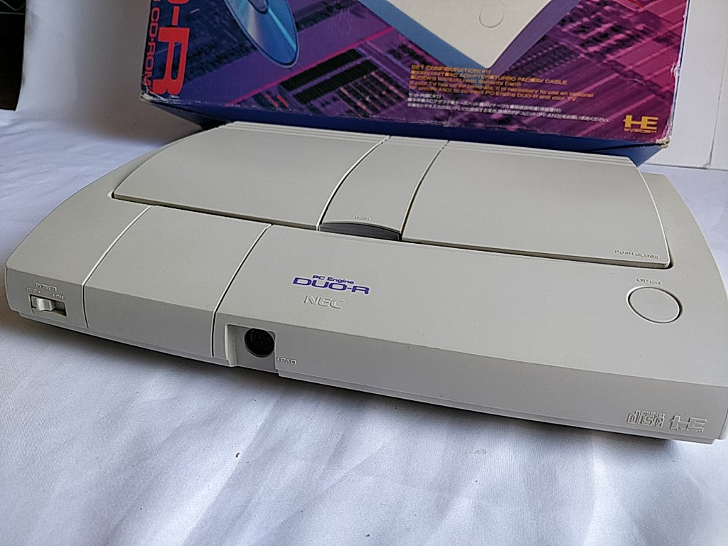 NEC PC Engine DUO-R Console(TurboDUO PI-TG10),Pad,PSU,AV Cable Games Boxed-c1013 - Hakushin Retro Game shop