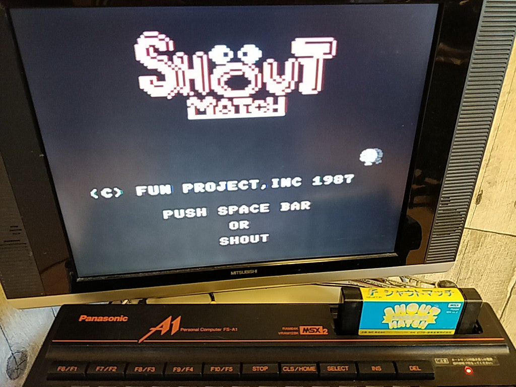 Shout Match MSX MSX2 Game cartridge tested-c1014-
