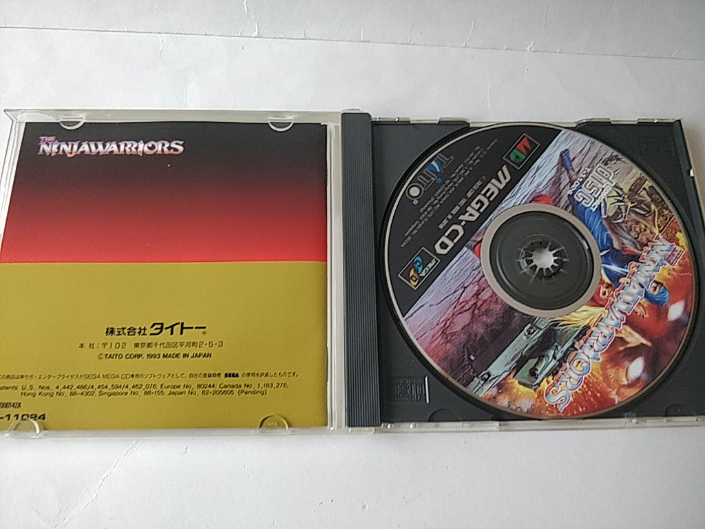 THE NINJA WARRIORS MEGA CD Game Disk,MAnual,Spine card, Boxed tested -c1023- - Hakushin Retro Game shop