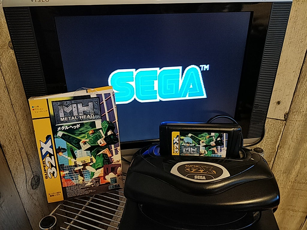 METAL HEAD SEGA MEGA DRIVE (GENESIS) SUPER 32X/ Cartridge,manual,Boxed-f0517-