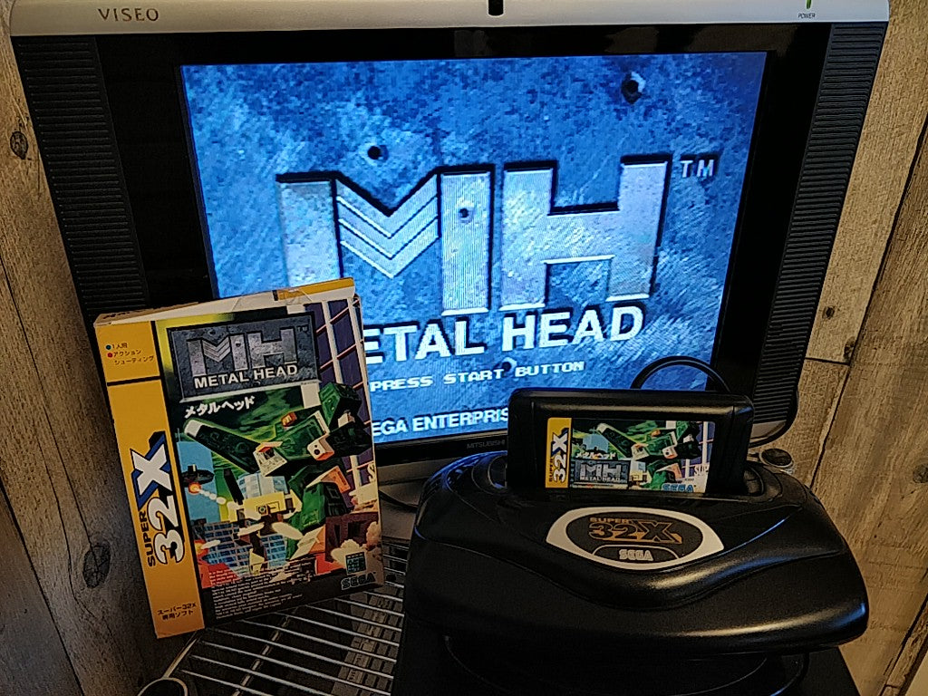 METAL HEAD SEGA MEGA DRIVE (GENESIS) SUPER 32X/ Cartridge,manual,Boxed-f0517-