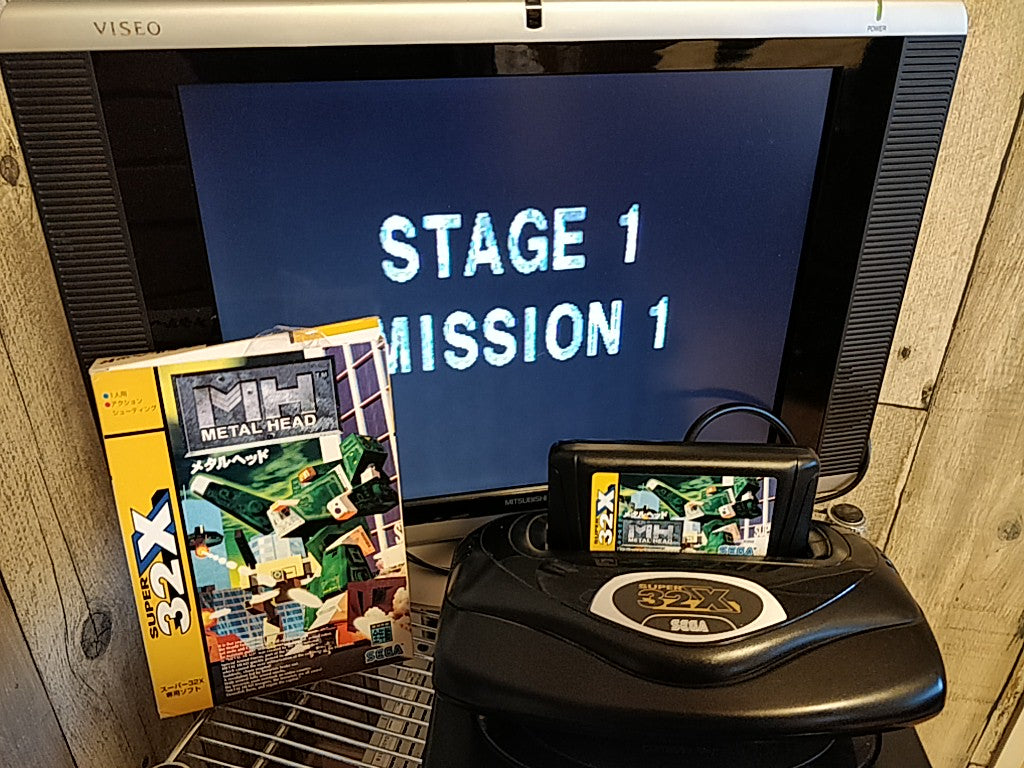 METAL HEAD SEGA MEGA DRIVE (GENESIS) SUPER 32X/ Cartridge,manual,Boxed-f0517-