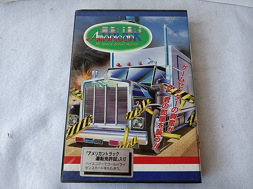 American truck MSX MSX2 Cartridge,Manual,Boxed set tested-c1120 - Hakushin Retro Game shop