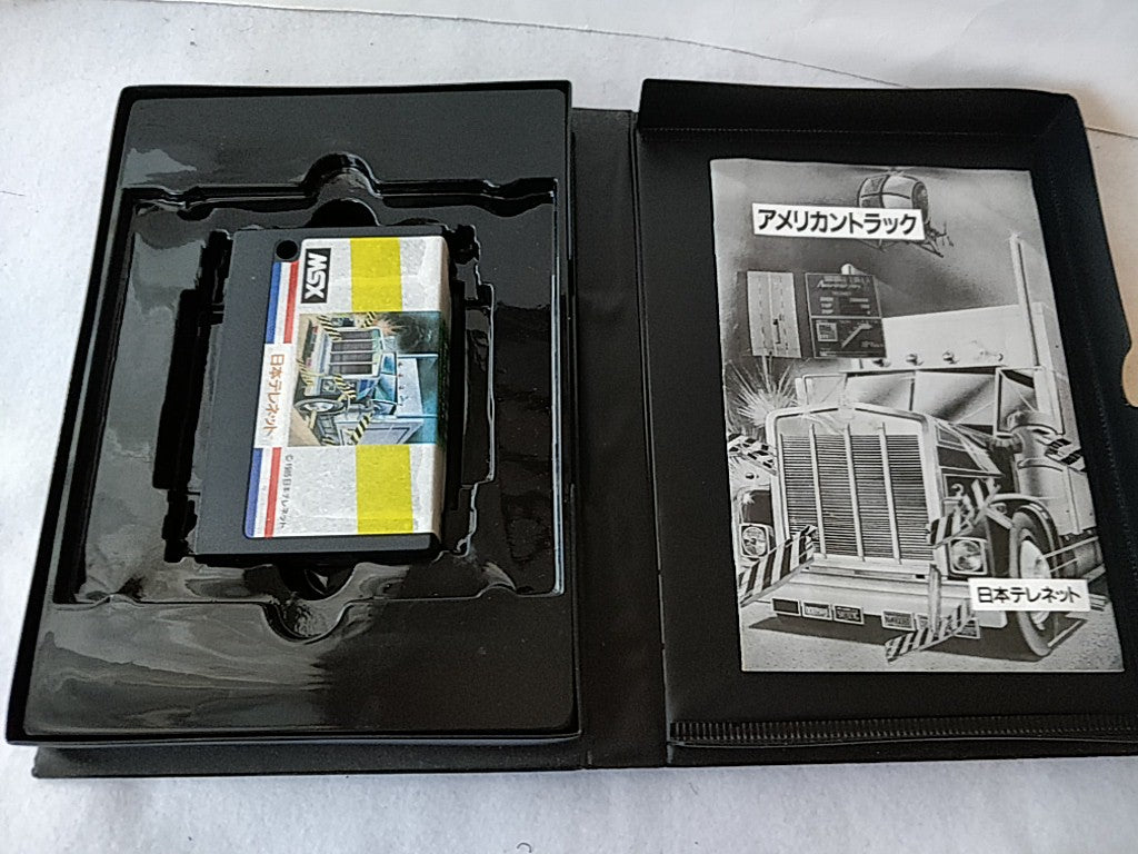 American truck MSX MSX2 Cartridge,Manual,Boxed set tested-c1120 - Hakushin Retro Game shop