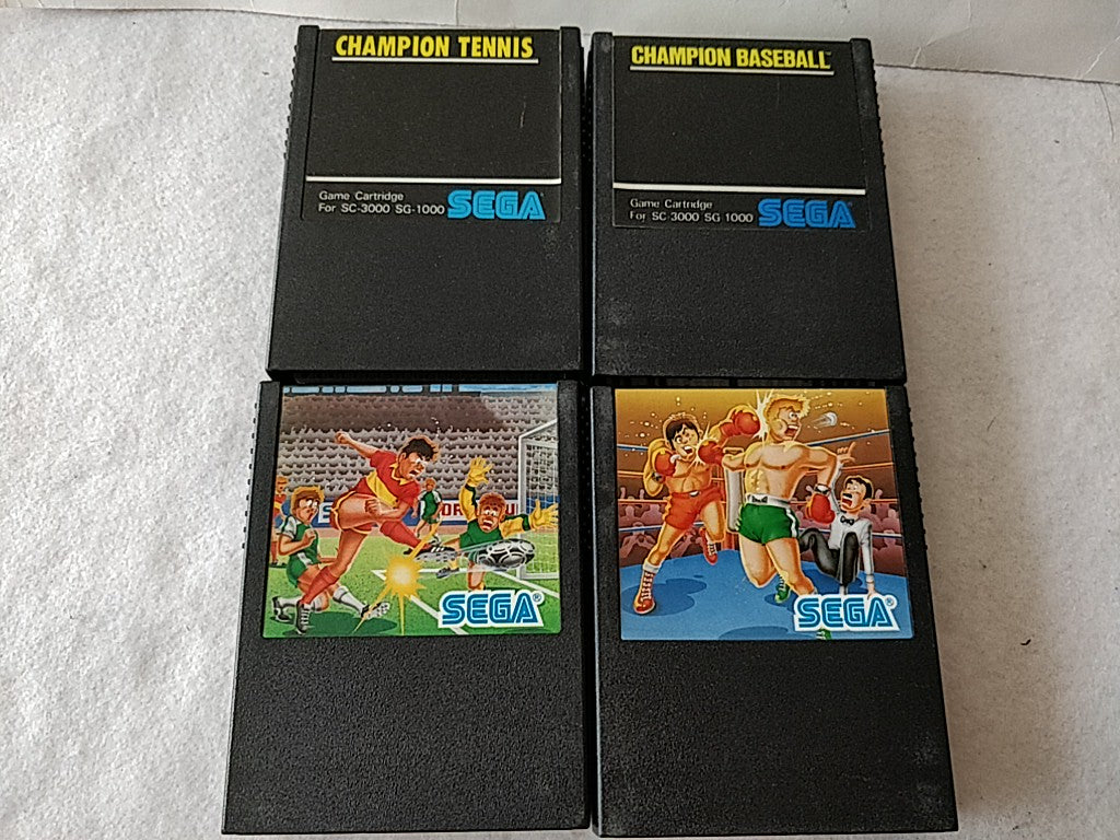 CHAMPION TENNIS,BASEBALL,BOXING,SCOCCER Master system MK-2000/Mark3 set-c1125-