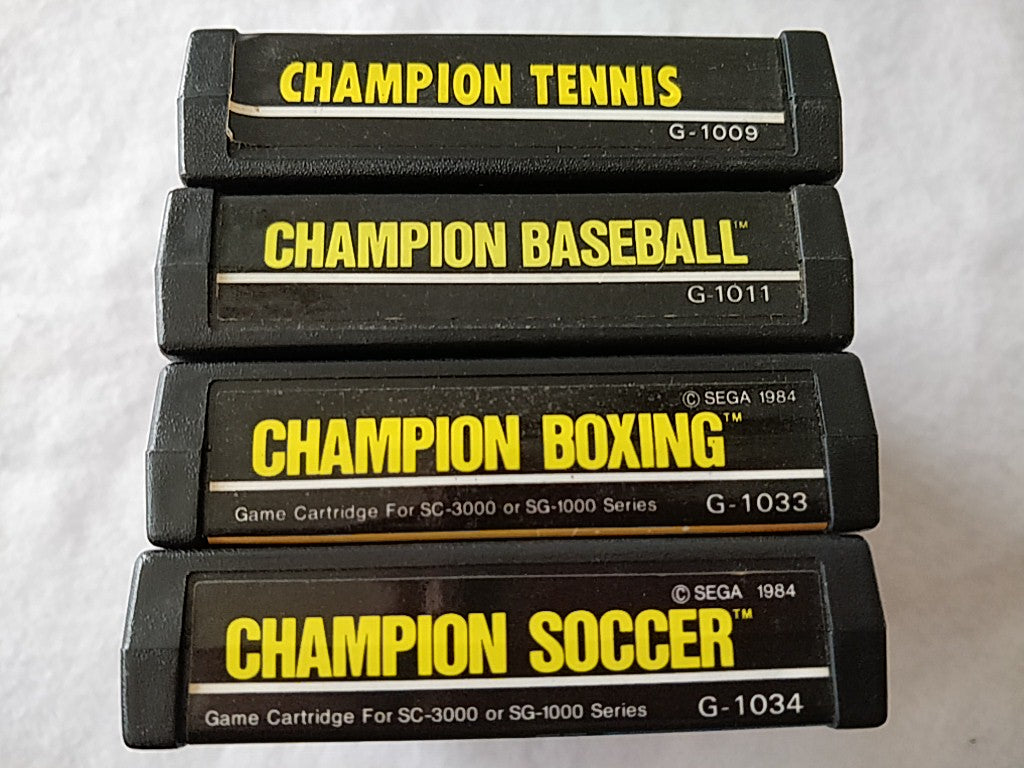 CHAMPION TENNIS,BASEBALL,BOXING,SCOCCER Master system MK-2000/Mark3 set-c1125-