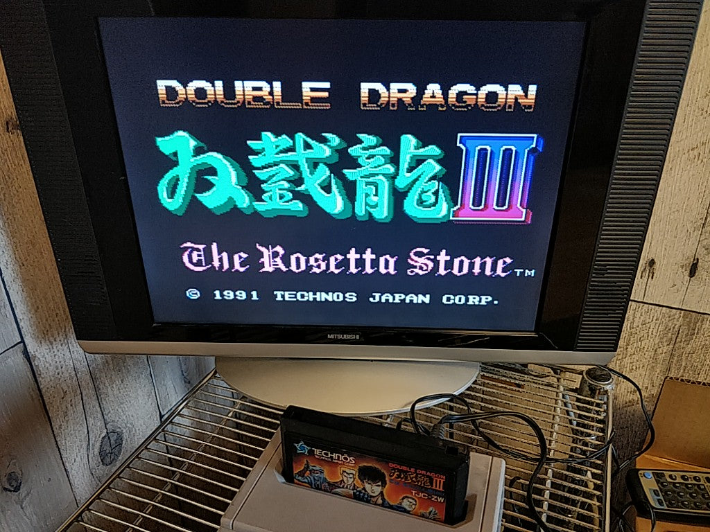 Double Dragon Series 1,2,3 set Nintendo Famicom FC NES Cartridge-c1203-