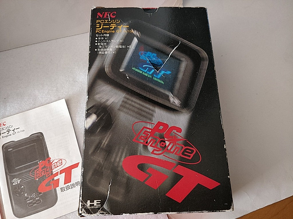 Not Repaired NEC PC ENGINE GT (TurboExpress PI-TG6) CONSOLE Boxed set -c1217- - Hakushin Retro Game shop