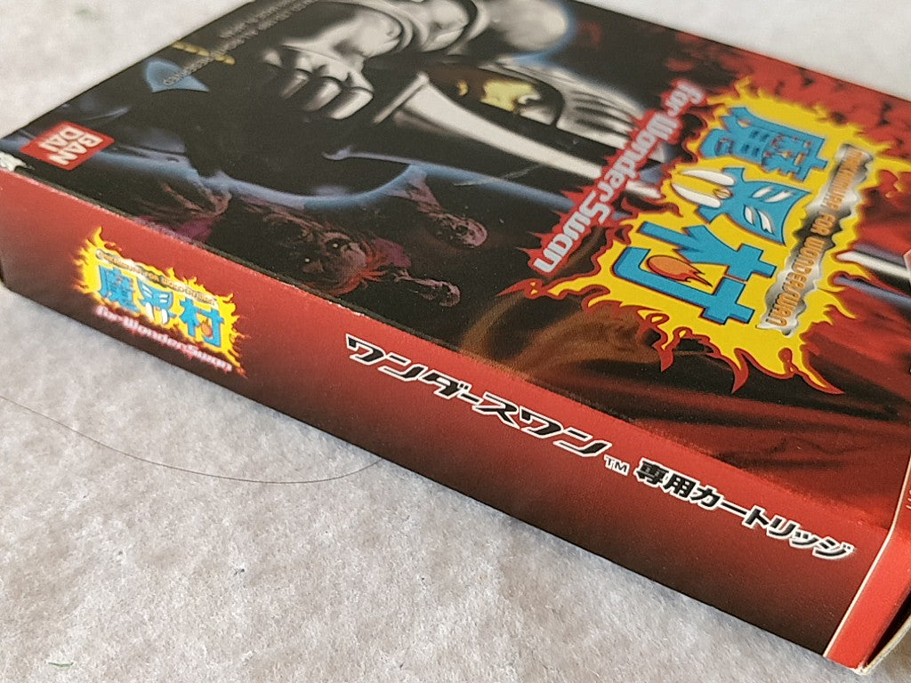Ghosts 'n Goblins MAKAIMURA Cartridge,Manual,Boxed WonderSwan WS tested-c1219-