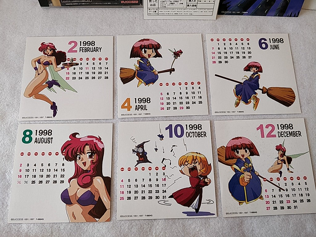 COTTON 2 SEGA SATURN Shooter Game Japan set include bonus calendar-c1222- - Hakushin Retro Game shop