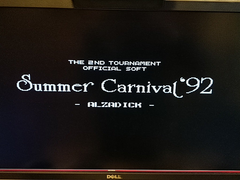 SUMMER CARNIVAL '92 ALZADICK NEC PC engine CD-ROM2,Manual, Boxed set-c1224- - Hakushin Retro Game shop