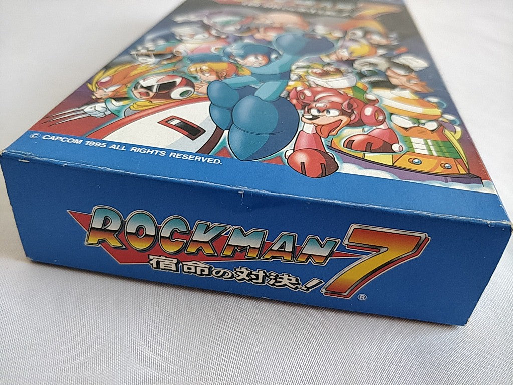 ROCKMAN 7 MEGAMAN Super Famicom SFC SNES Cartridge,Manual,Boxed 