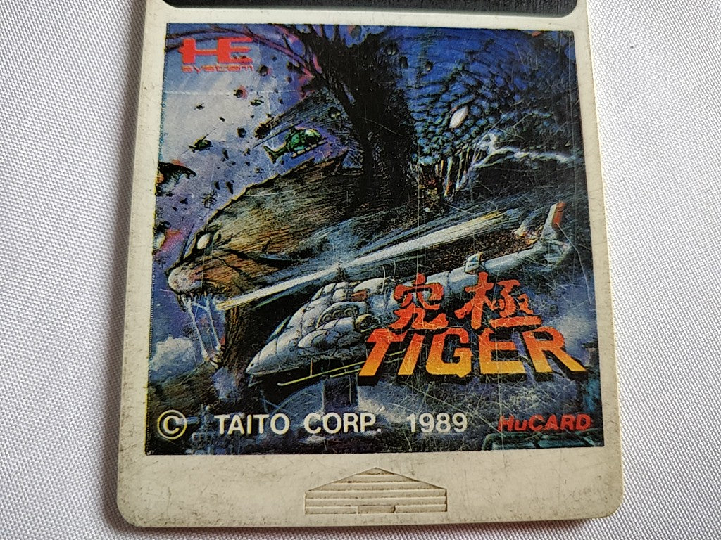 Twin Cobra / Kyukyoku Tiger NEC TurboGrafx-16 PCE game Hu-card only tested-d0112