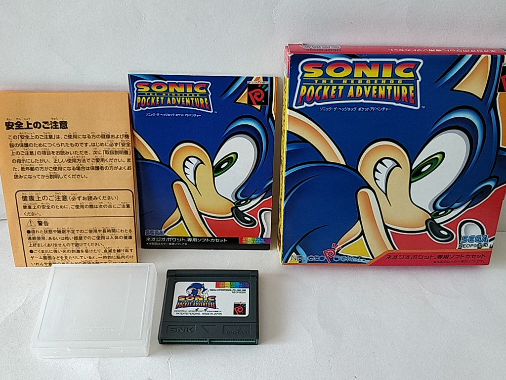 Sonic the Hedgehog Pocket Adventure NEOGEO Pocket NGP CBoxed set tested-d0113-