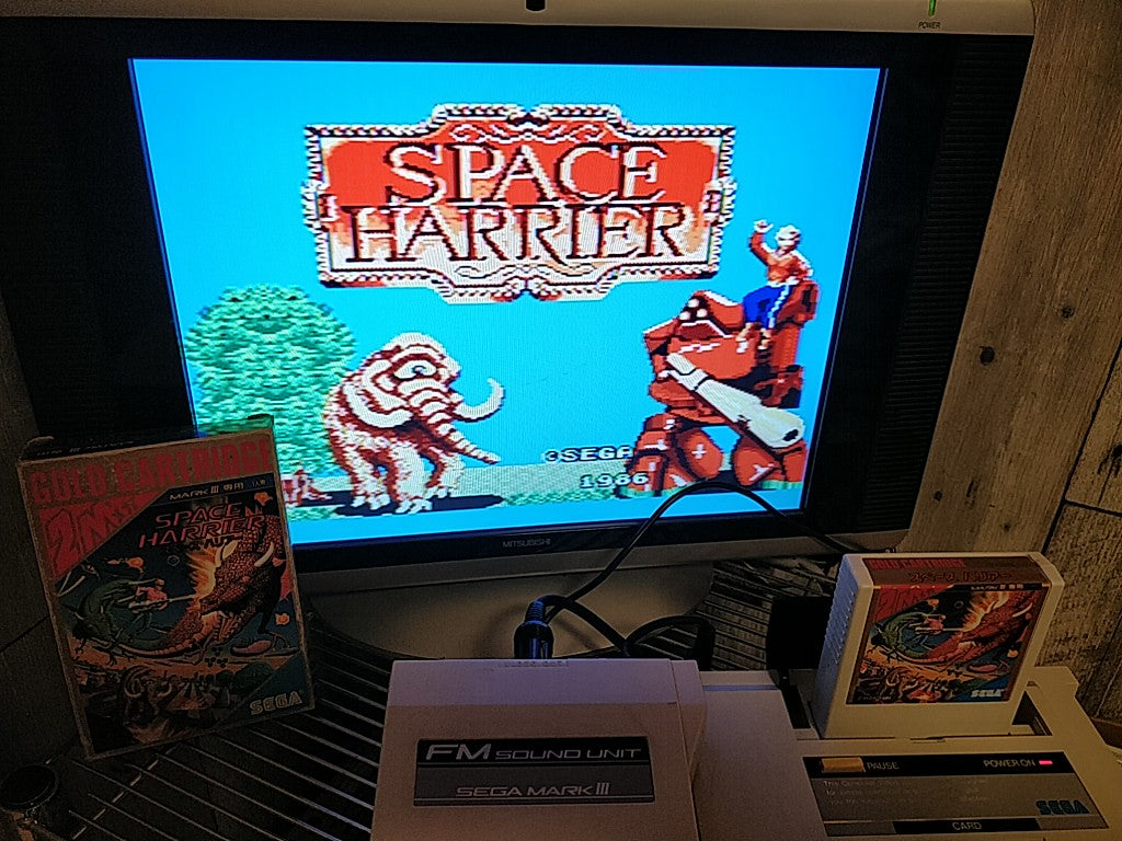 SPACE HARRIER SEGA Master system MK-2000/Mark3,Manual Boxed set tested-d0122- - Hakushin Retro Game shop