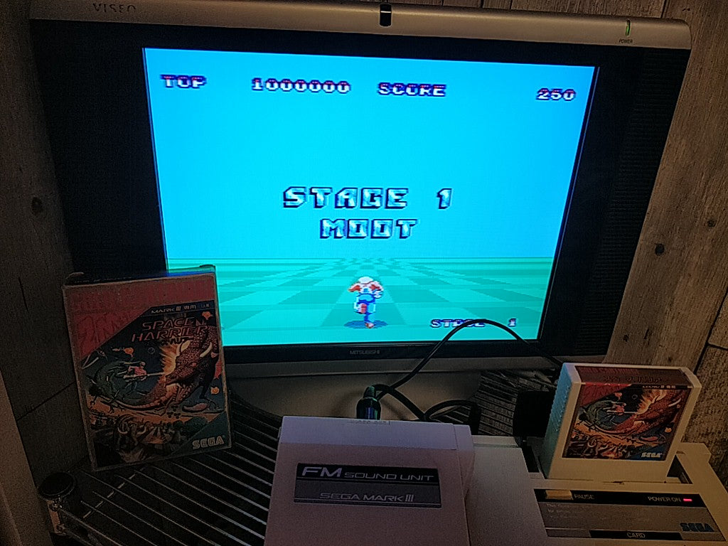 SPACE HARRIER SEGA Master system MK-2000/Mark3,Manual Boxed set tested-d0122- - Hakushin Retro Game shop