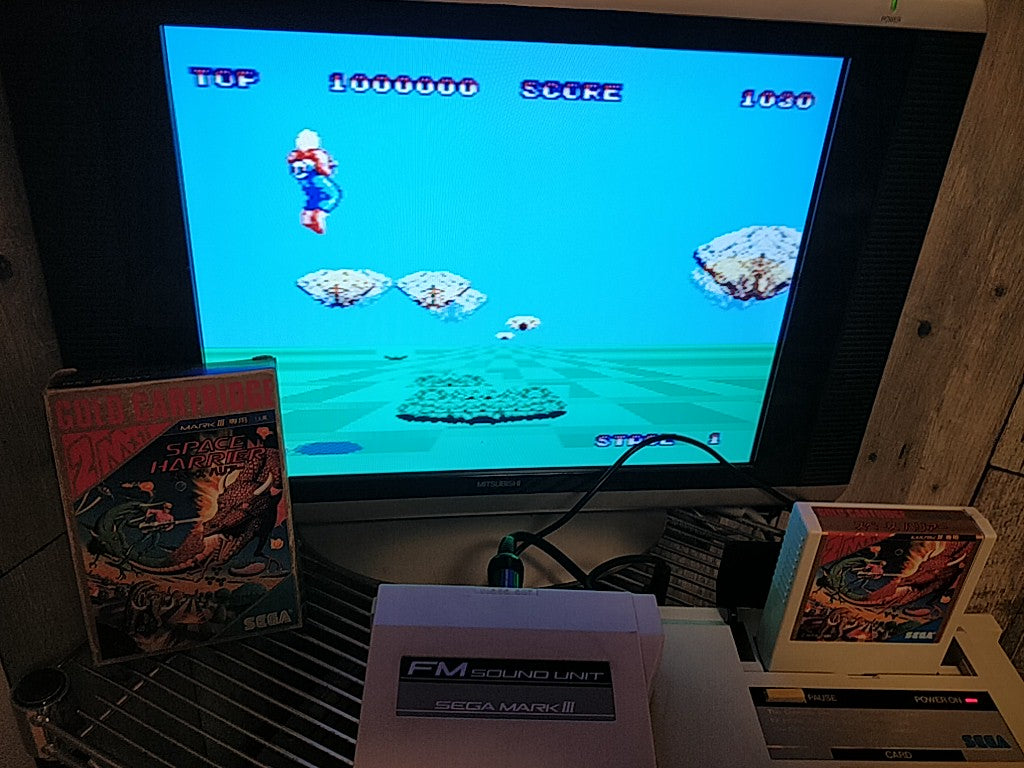 SPACE HARRIER SEGA Master system MK-2000/Mark3,Manual Boxed set tested-d0122-