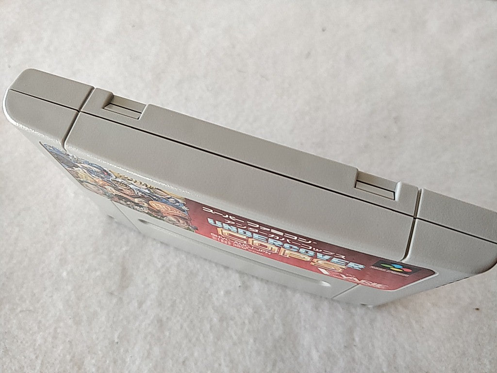 Undercover Cops Super Famicom SNES GAME Cartridge,Manual,Boxed set/tested-c1222- - Hakushin Retro Game shop