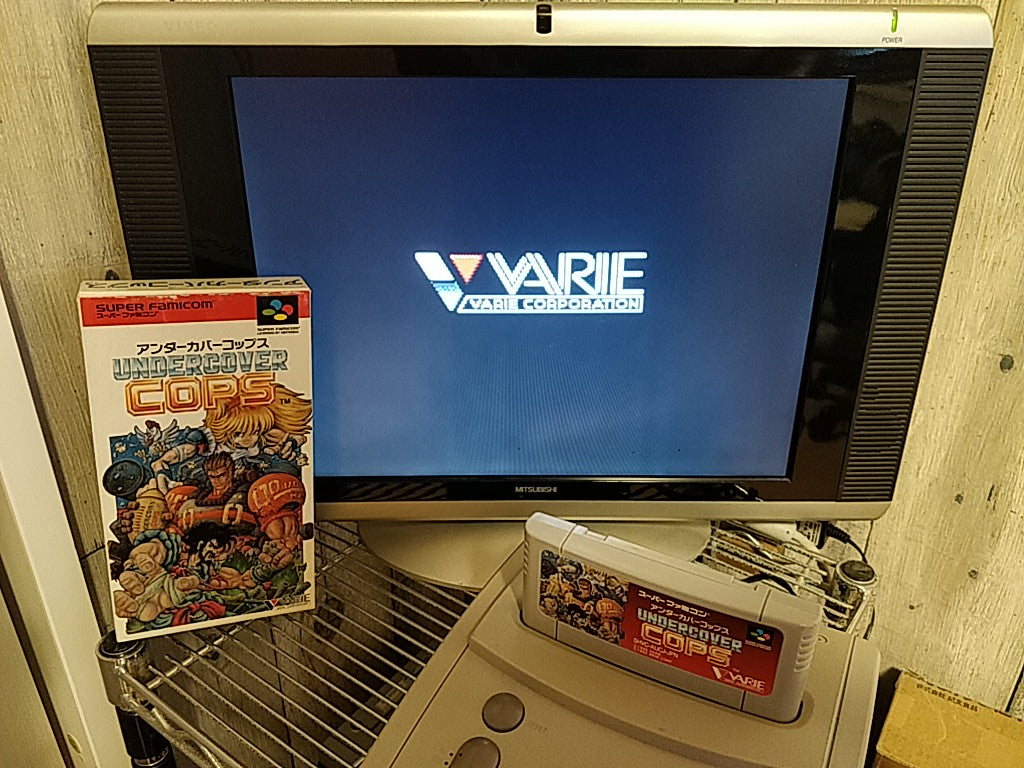 Undercover Cops Super Famicom SNES GAME Cartridge,Manual,Boxed set/tested-c1222- - Hakushin Retro Game shop