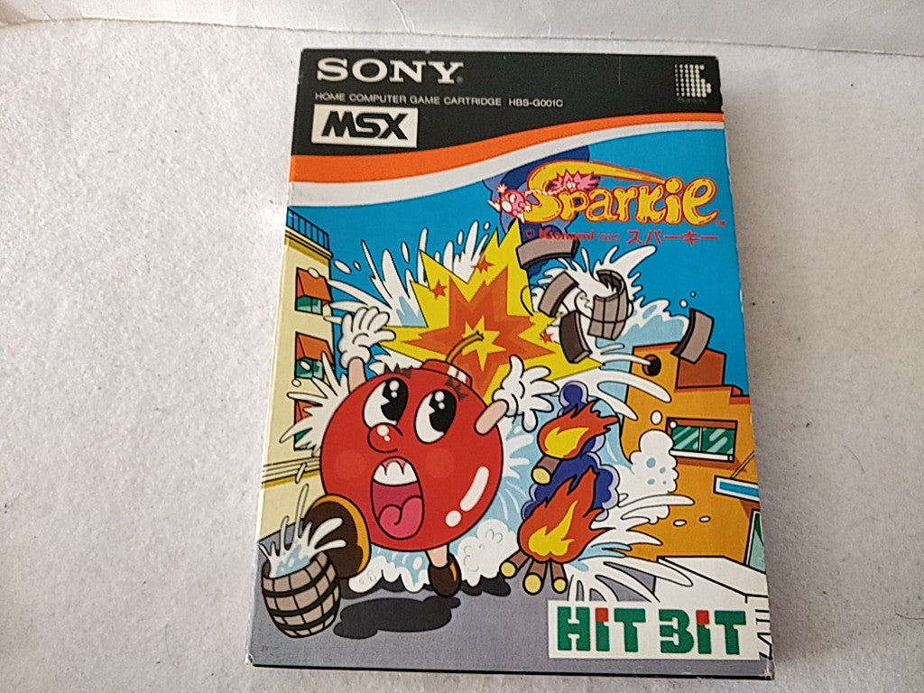Sparkie Sony Hit Bit for MSX MSX2 Game Cartridge and box tested-d0209- - Hakushin Retro Game shop