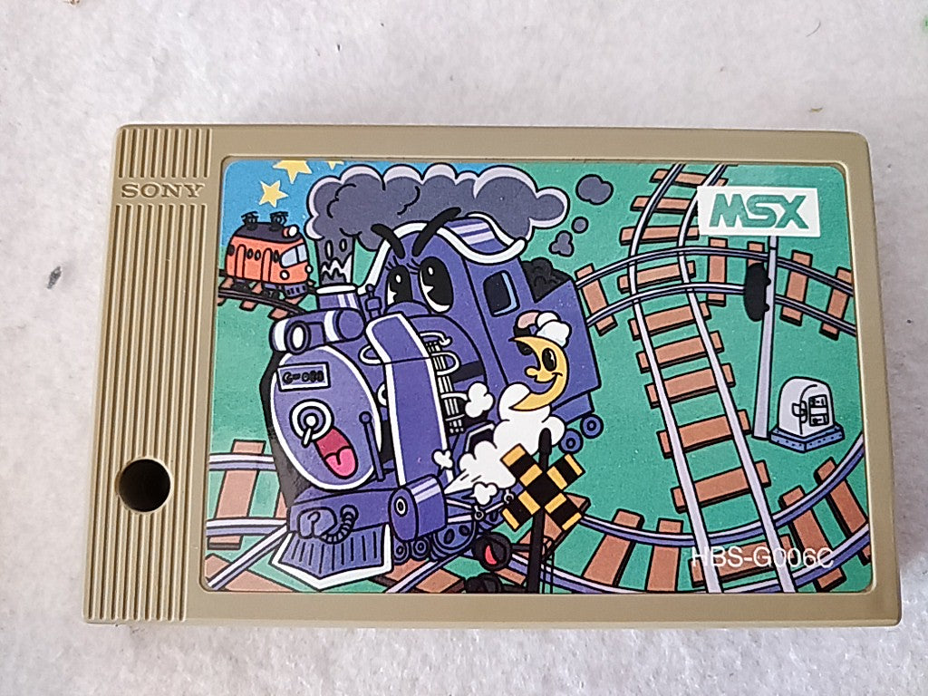 CRAZY TRAIN Sony Hit Bit for MSX MSX2 Game Cartridge and box tested-d0209- - Hakushin Retro Game shop