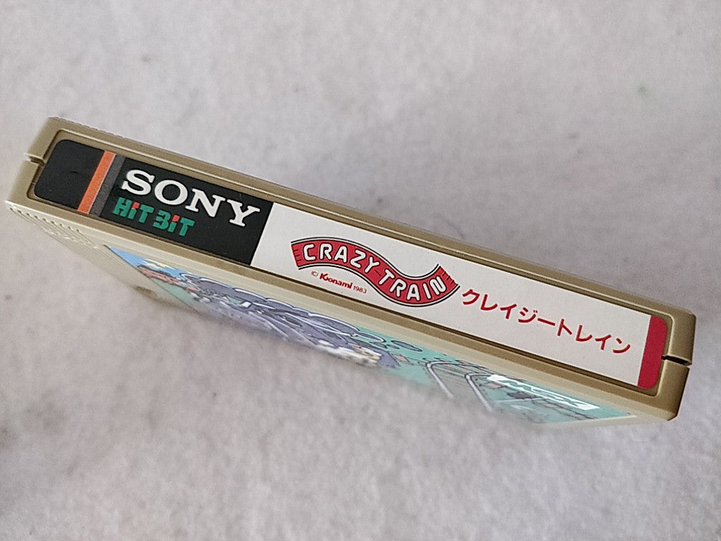 CRAZY TRAIN Sony Hit Bit for MSX MSX2 Game Cartridge and box tested-d0209- - Hakushin Retro Game shop