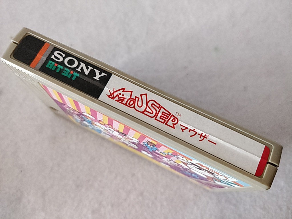 Mouser Sony Hit Bit for MSX MSX2 Game Cartridge and box/NTSC-J tested-d0209- - Hakushin Retro Game shop