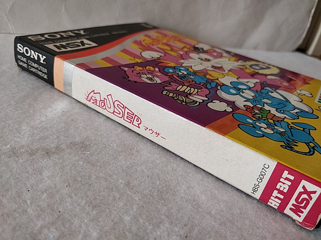 Mouser Sony Hit Bit for MSX MSX2 Game Cartridge and box/NTSC-J tested-d0209- - Hakushin Retro Game shop