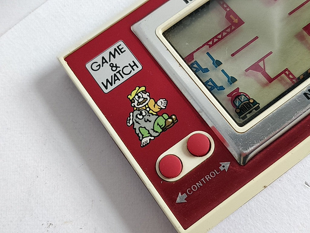 Vintage Nintendo GAME&WATCH MARIO'S Cement Factory Handheld game tested-d0212- - Hakushin Retro Game shop