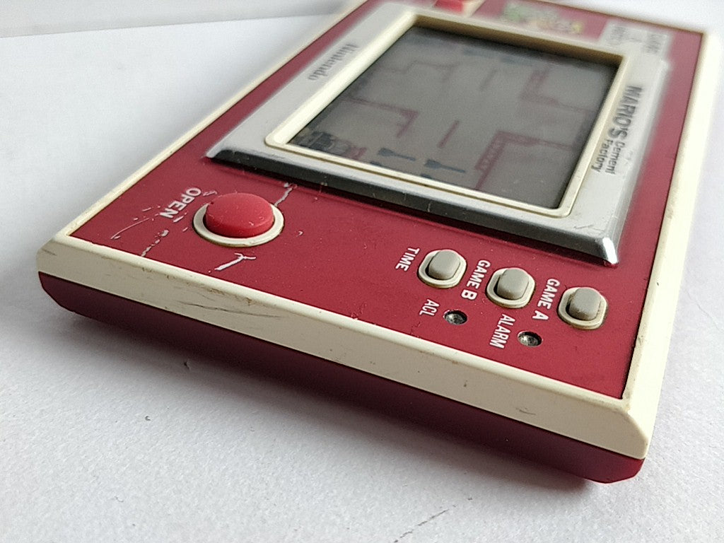 Vintage Nintendo GAME&WATCH MARIO'S Cement Factory Handheld game tested-d0212- - Hakushin Retro Game shop
