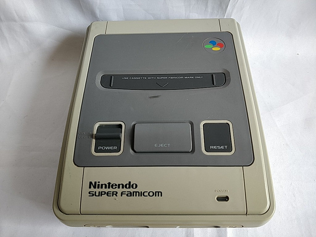 Super Famicom SNES console (SNES/SHVC-001),Pads and Game set tested-d0211- - Hakushin Retro Game shop