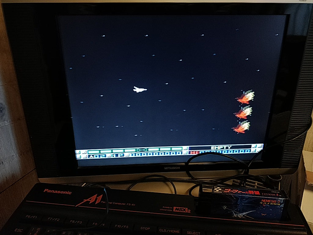 NEMESIS3 THE EVE OF DESTRUCTION MSX/MSX2 Game Cartridge tested-d0216-