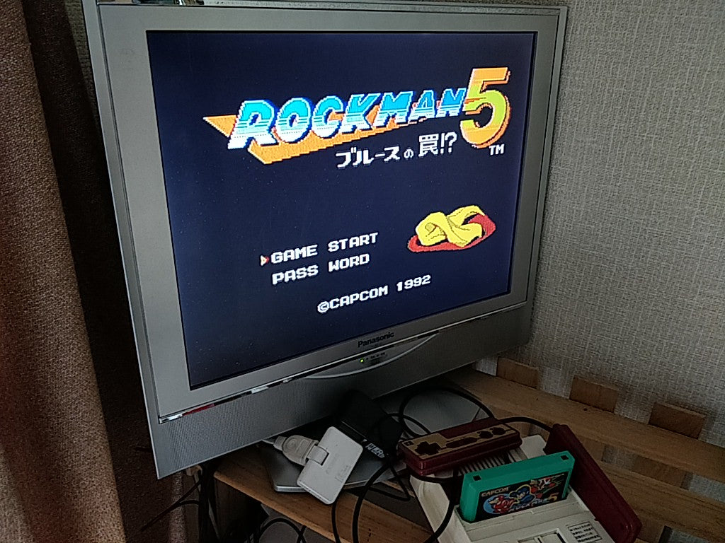 ROCKMAN 4 (MEGAMAN) Nintendo FAMICOM Cartridge,manual,Boxed set/tested-d0226- - Hakushin Retro Game shop
