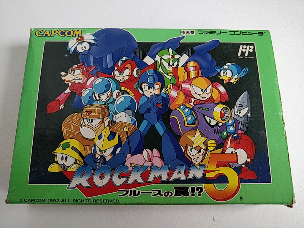 ROCKMAN 4 (MEGAMAN) Nintendo FAMICOM Cartridge,manual,Boxed set/tested-d0226- - Hakushin Retro Game shop