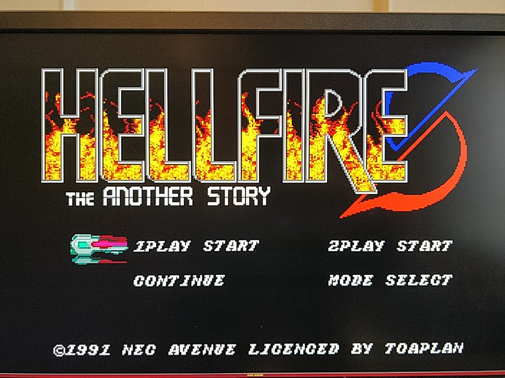 HELLFIRE S for NEC PC engine CD-ROM2 Game CD,case set.NTSC-J(Japan)-d0228- - Hakushin Retro Game shop