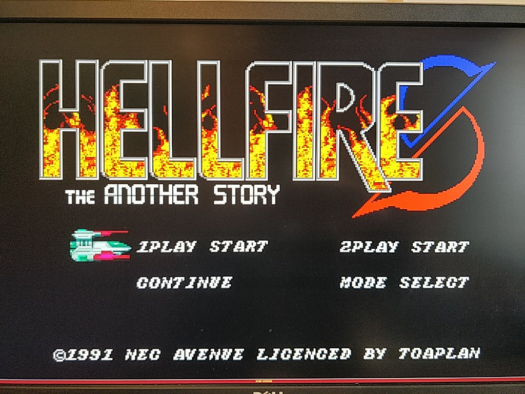 HELLFIRE S for NEC PC engine CD-ROM2 Game CD,case set.NTSC-J(Japan)-d0228- - Hakushin Retro Game shop